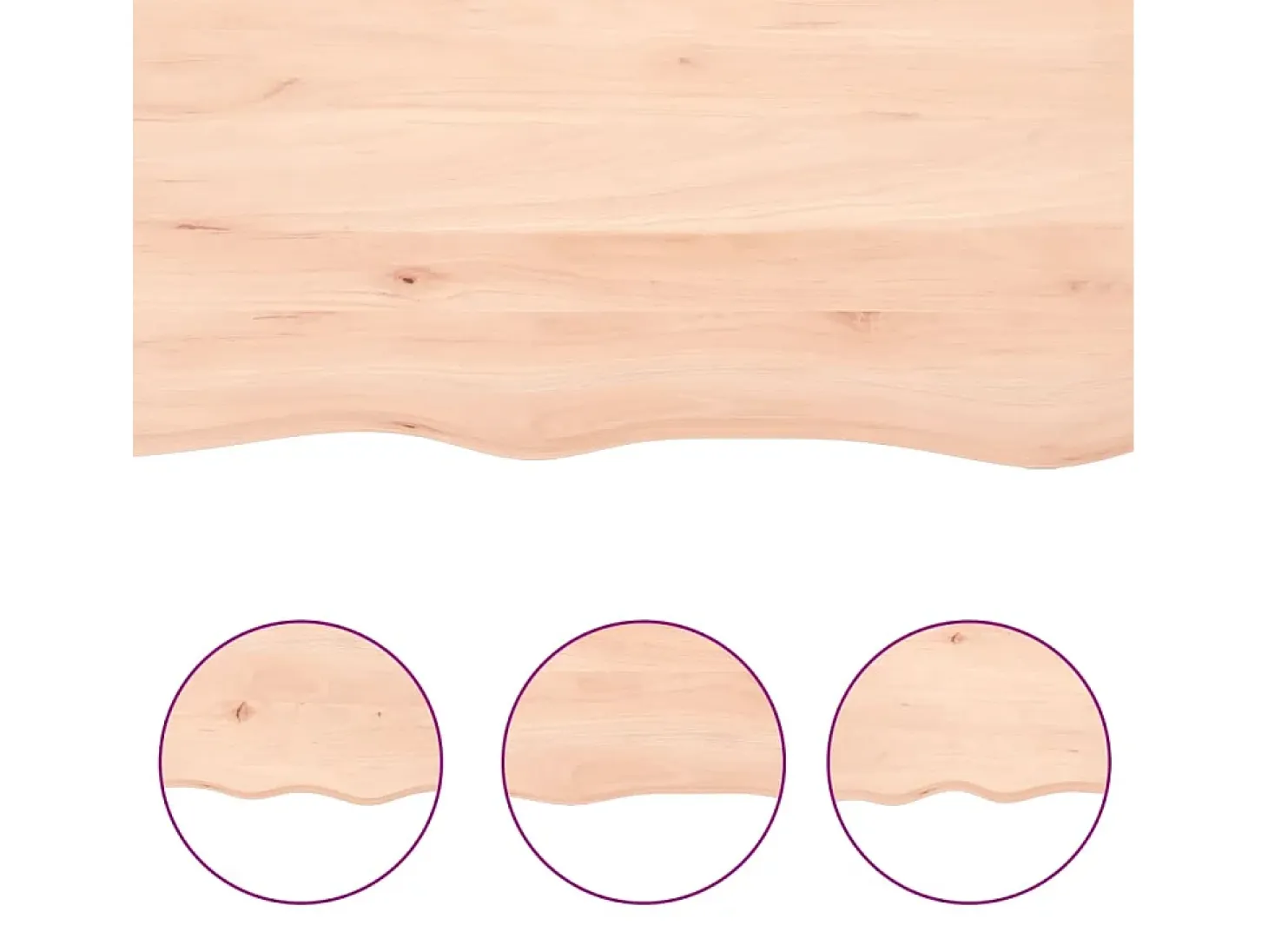 Estante de pared 100x20x4 cm madera maciza de roble sin tratar