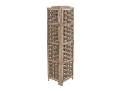 Estante esquinero MCW-K85, marrón, mimbre marrón
