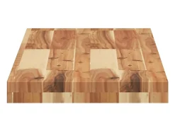 Estante flotante 2 uds madera acacia acabado aceite 80x30x4 cm
