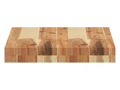 Estante flotante 2 uds madera acacia acabado aceite 60x30x4 cm