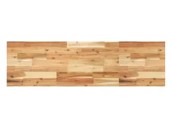 Estante flotante 4 uds madera acacia acabado aceite 160x40x4 cm