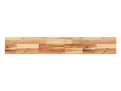 Estante flotante 4 uds madera acacia acabado aceite 140x20x4 cm