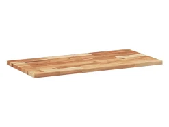 Estante flotante 2 uds madera acacia acabado aceite 60x40x2 cm