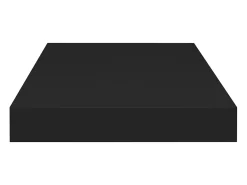 Estante flotante de pared negro 50x23x3,8 cm MDF