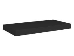 Estante flotante de pared negro 50x23x3,8 cm MDF