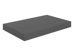 Estante flotante de pared Gris brillo 40x23x3,8 cm MDF
