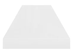 Estante flotante de pared (2 unidades), blanco brillante, 90 x 23,5 x 3,8 cm, MDF.