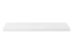 Estante flotante de pared 4 piezas blanco brillante 90x23,5x3,8cm MDF