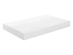 Estante flotante de pared MDF blanco brillo 40x23x3,8 cm