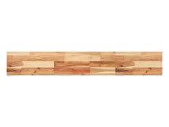 Estante flotante madera acacia maciza acabado aceite 140x20x4cm