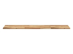 Estante flotante madera acacia maciza acabado aceite 160x40x2cm