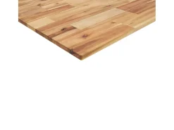 Estante flotante madera acacia maciza acabado aceite 160x40x2cm