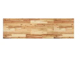Estante flotante madera acacia maciza acabado aceite 140x40x2cm