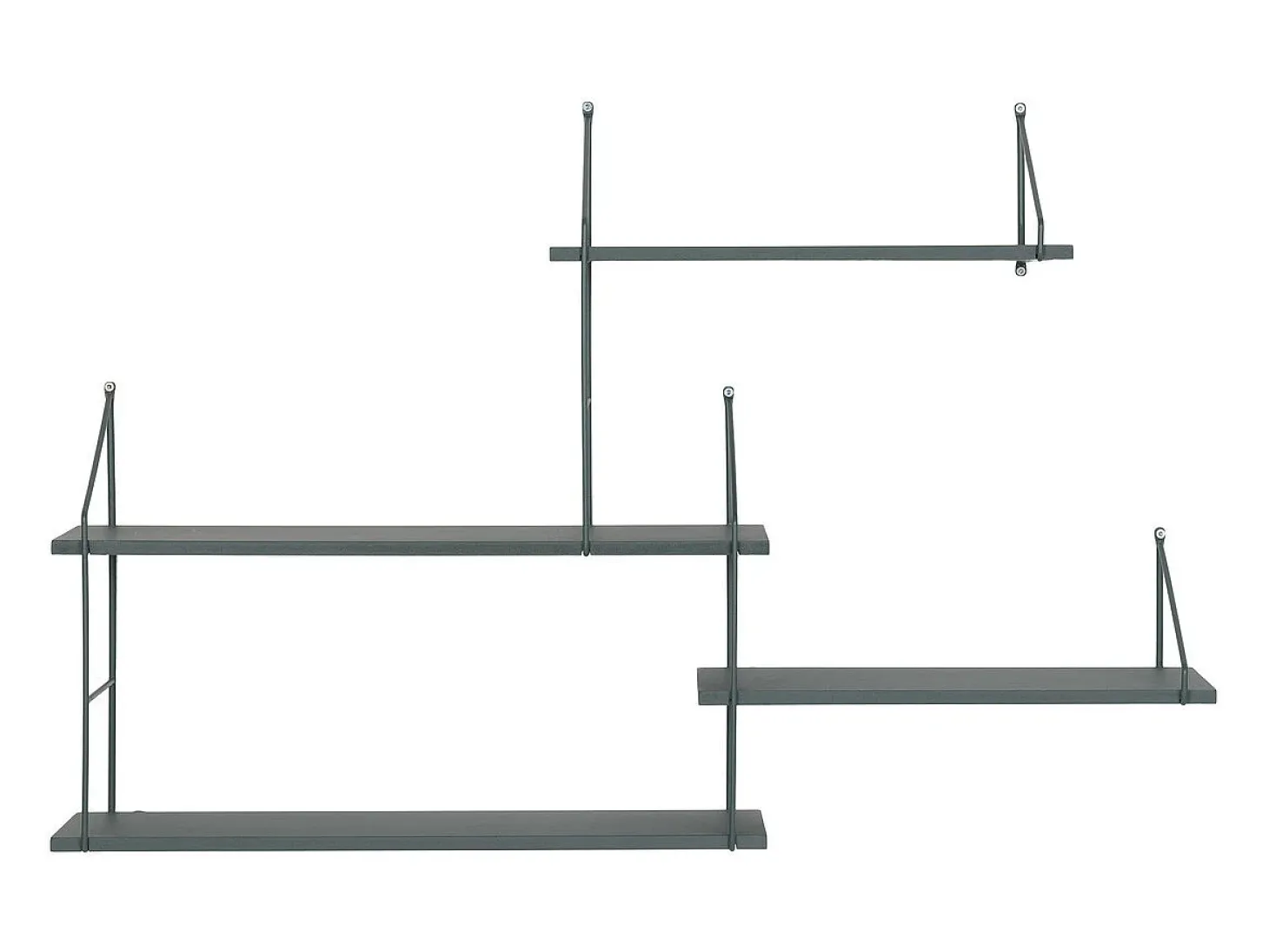 Estante Harlem, Verde, 17,5x99x62 cm, Kendra Home