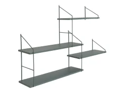 Estante Harlem, Verde, 17,5x99x62 cm, Kendra Home