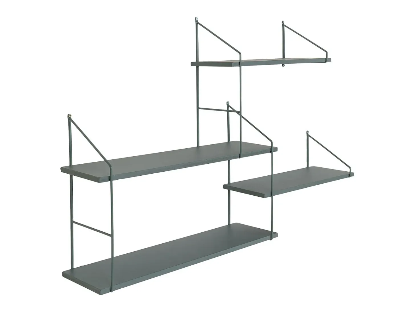 Estante Harlem, Verde, 17,5x99x62 cm, Kendra Home