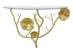 Estante Hoja 58, Oro, 60x30x40 cm, Kendra Home