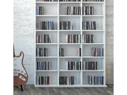 Estante para CDs blanco 102x16x178 jukebox