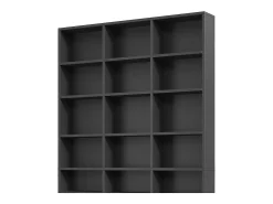 Estante para CDs negro 102x16x178 jukebox