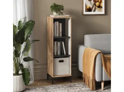 Estante para CDs roble vikingo 36x36x120 eliza