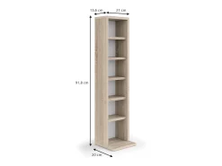 Estante para CDs sonoma 21x20x91.8