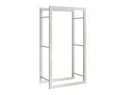 Estante para leña acero inoxidable 50x28x94 cm ES248349