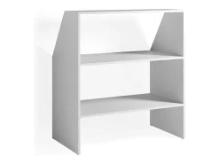 Estante para techo inclinado blanco 90x50x100