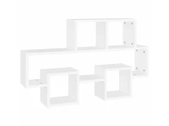 Estante pared forma coche madera ingeniería blanco 82x15x51 cm ES57218