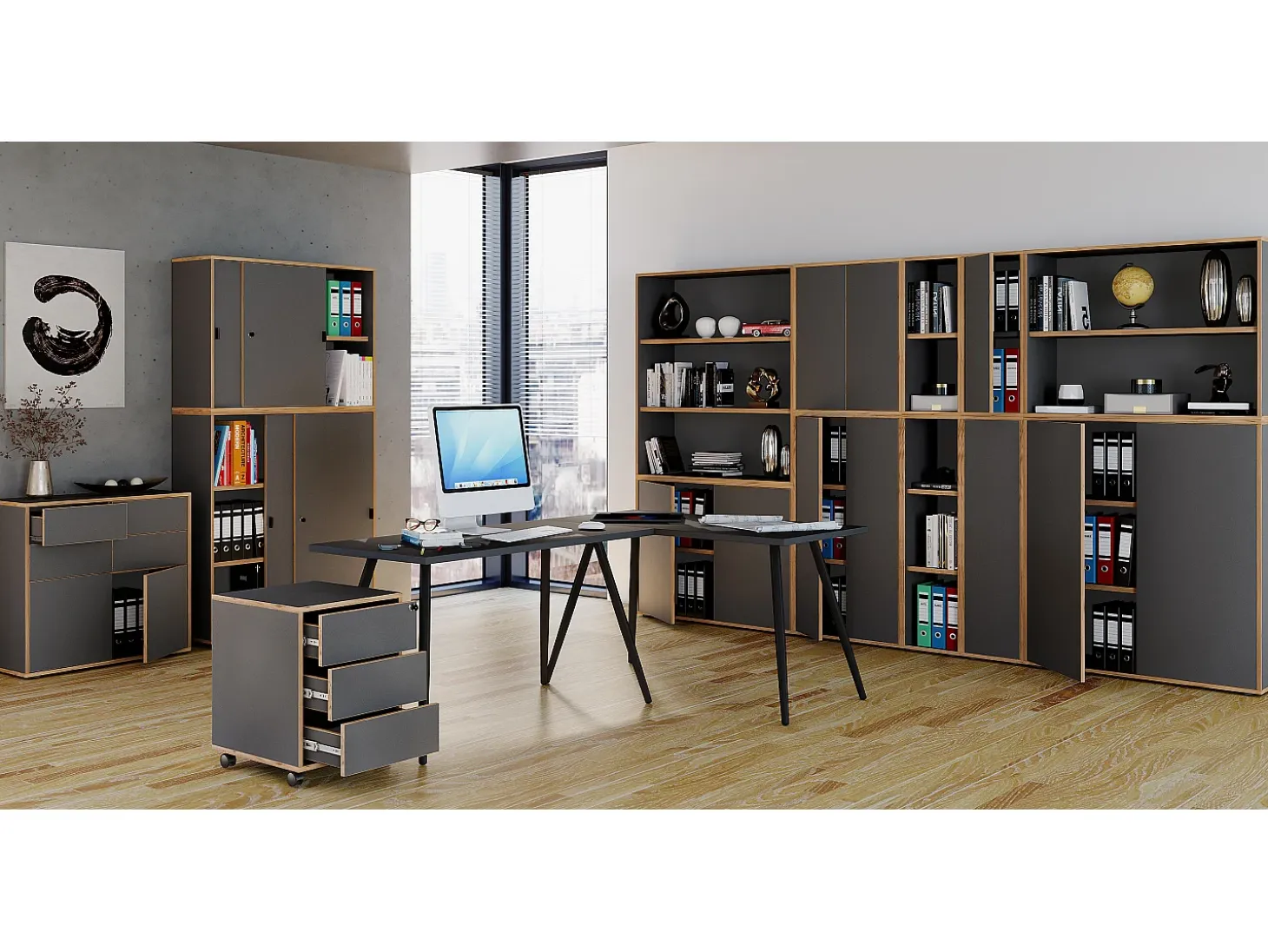 Estante Salia 5f ancho 100 cm