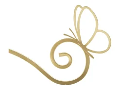 Estante VKH225, Oro, 41,5x18x21 cm, Kendra Home