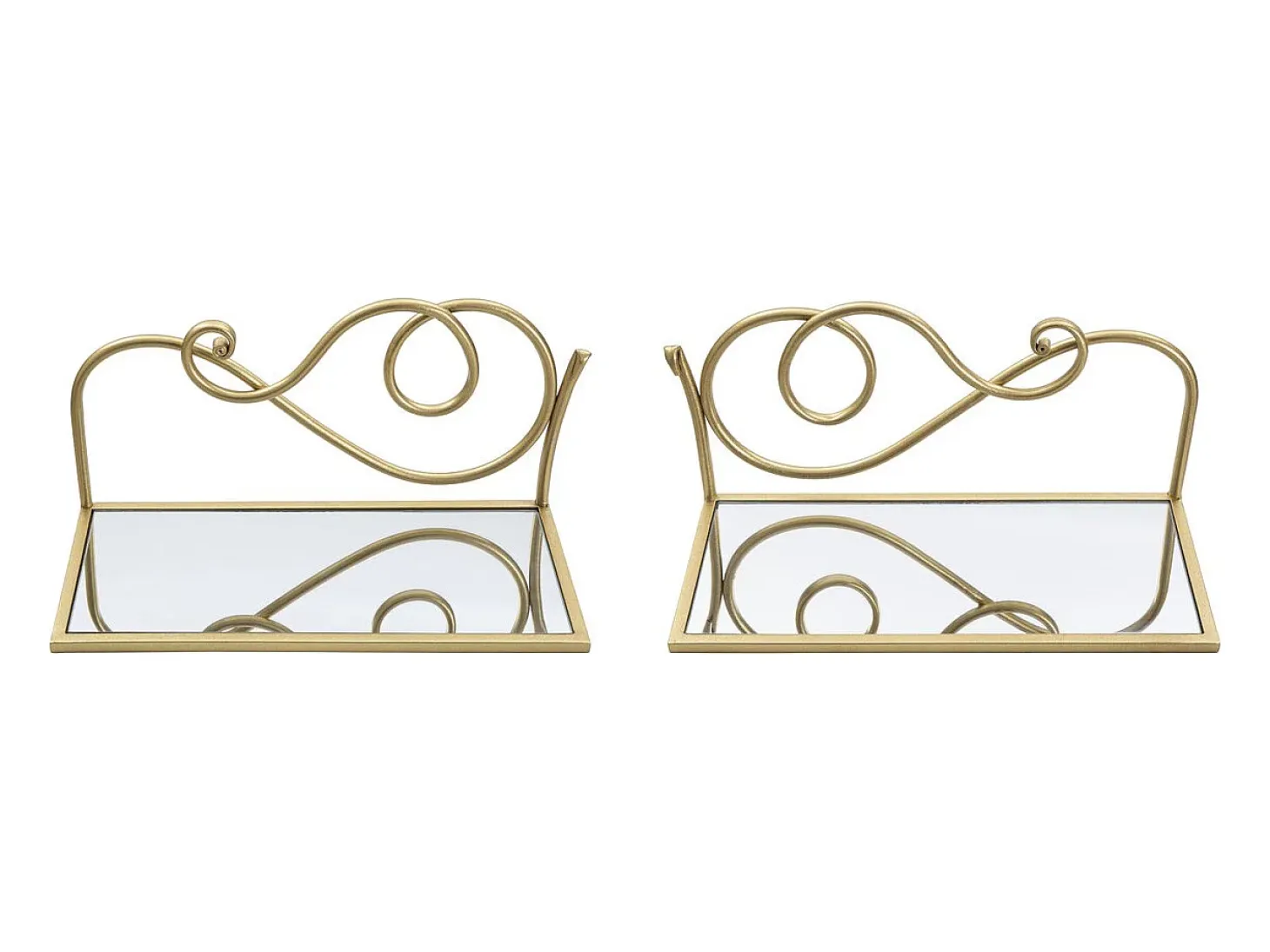 Estante VKH226, Oro, 41,5x18x20,5 cm, Kendra Home