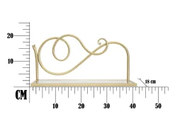 Estante VKH226, Oro, 41,5x18x20,5 cm, Kendra Home