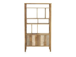 Estantería de madera maciza de mango marrón claro