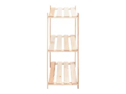 Estantería 3 niveles 3 unidades madera pino maciza 150 kg ES391167