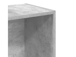 Estantería 2 niveles contrachapada gris hormigón 40x30x76,5cm
