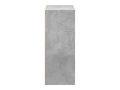 Estantería 2 niveles contrachapada gris hormigón 60x30x76,5cm