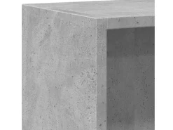 Estantería 2 niveles contrachapada gris hormigón 60x30x76,5cm