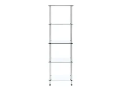 Estantería 3 niveles cristal templado transparente 40x40x67 cm ES799558
