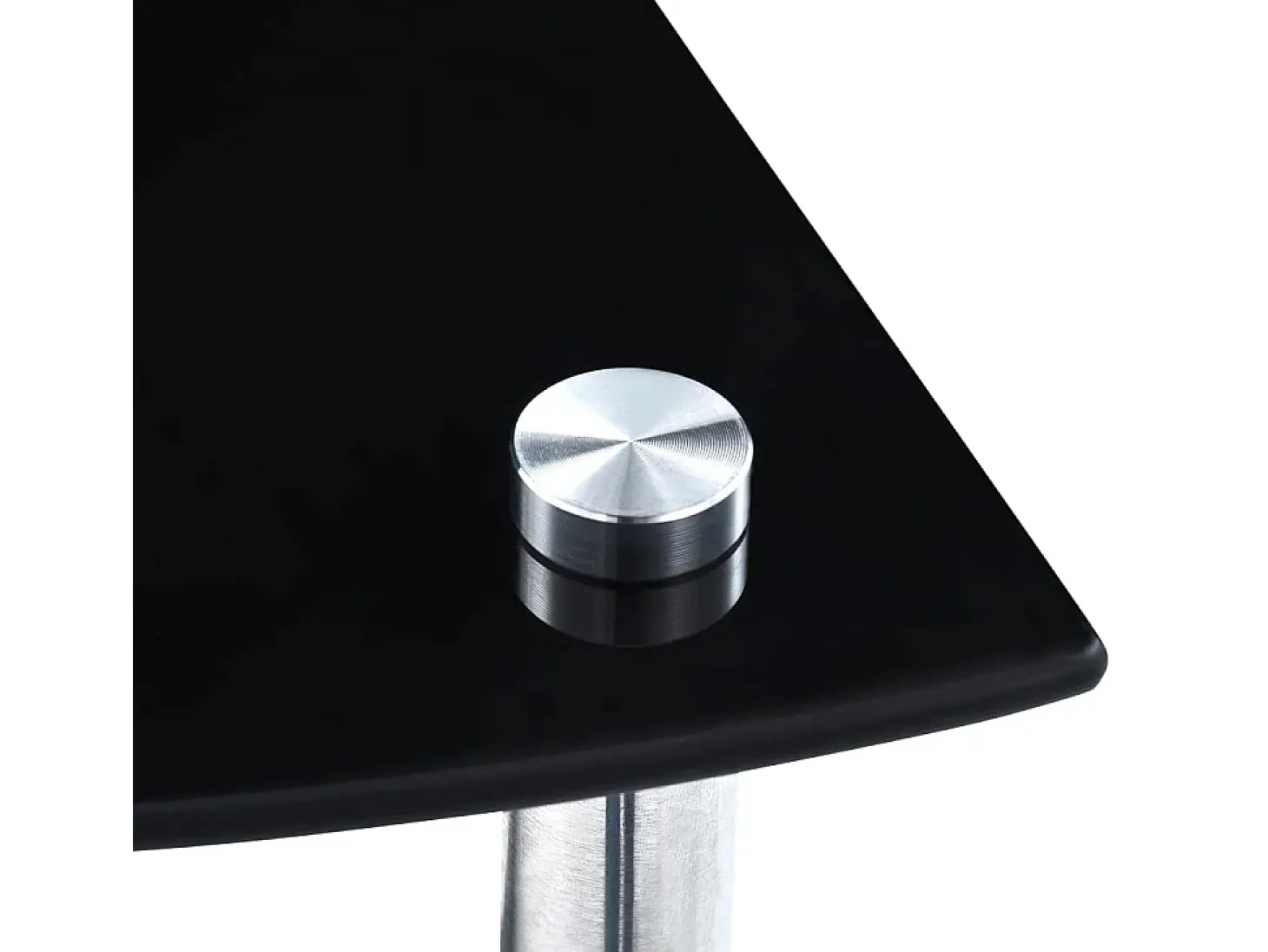 Estantería 3 niveles cristal templado negro 30x30x67 cm ES830836