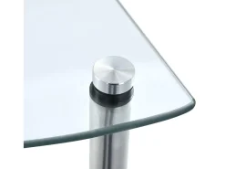 Estantería 3 niveles cristal templado transparente 30x30x67 cm ES966148