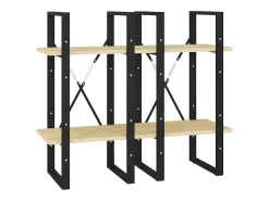 Estantería 4 niveles madera maciza de pino 40x30x140 cm