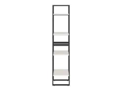 Estantería 4 niveles madera maciza de pino blanco 40x30x140 cm