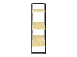 Estantería 3 niveles madera maciza de pino 80x30x105 cm