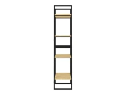 Estantería 4 niveles madera maciza de pino 60x30x140 cm