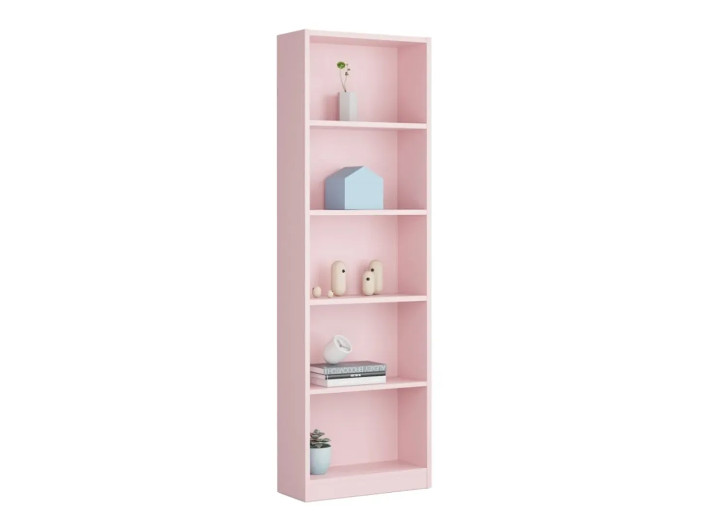Estantería aglomerado rosa 180x52x25cm