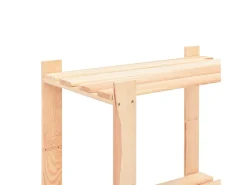 Estantería almacenaje 5 niveles madera pino maciza 250 kg ES758631
