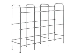 Estantería almacenaje para 9 cajas acero plateado 145x33x116 cm ES963189