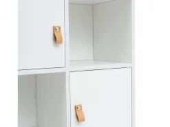 Estantería Anzio Blanca c/ 4 Puertas y 4 Estantes