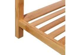 Estantería Arqueada en Bambú con 3 Niveles Canoply 110.5x37x35cm Thinia Home