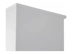 Estantería baja para oficina o estudio acabado blanco, 77.6 cm(alto)93 cm(ancho)42.5 cm(f